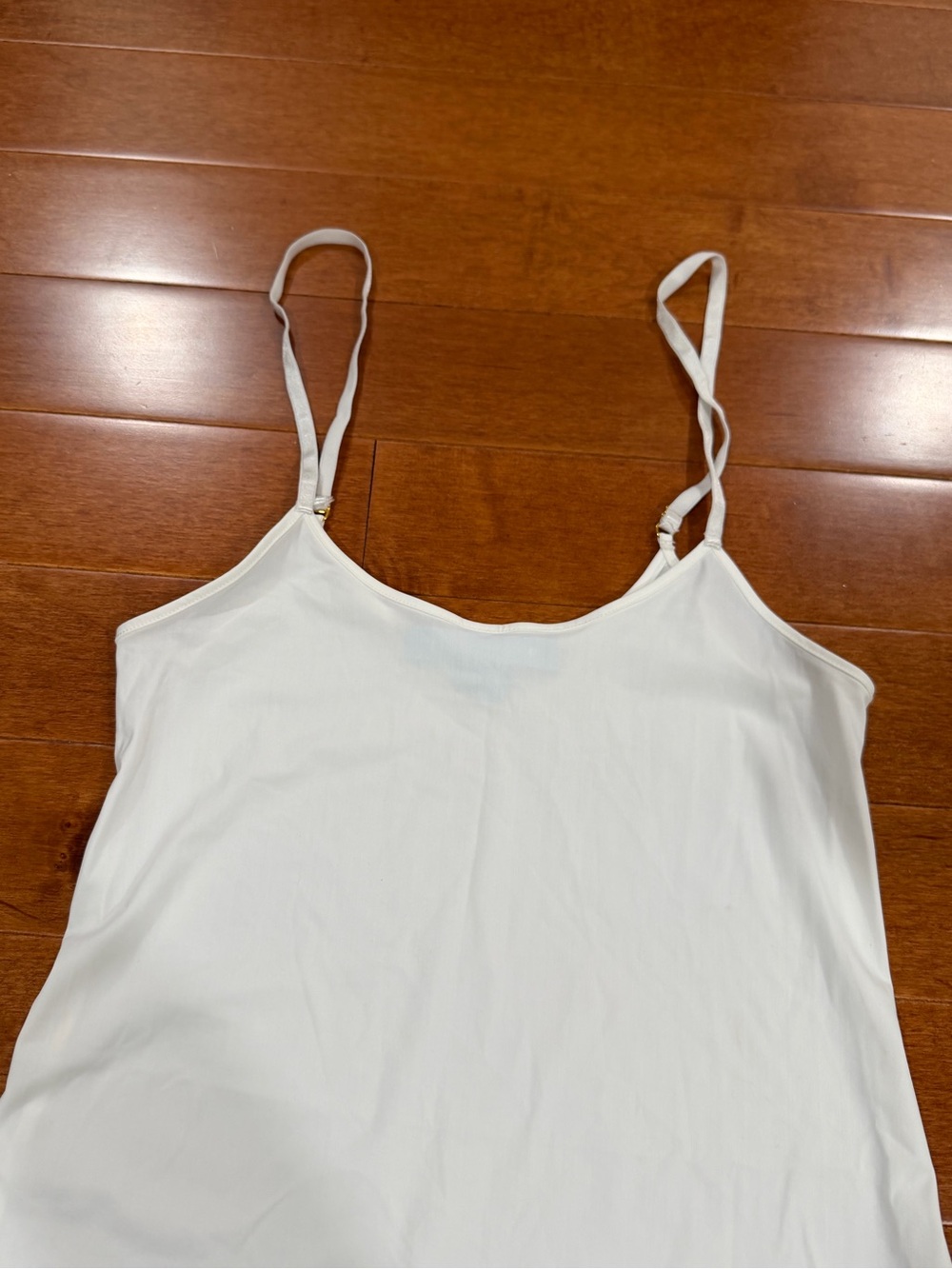 Hill House White Nylon & Elastane Adjustable Strap Sleeveless The Slip Dress XS - Picture 3 of 6